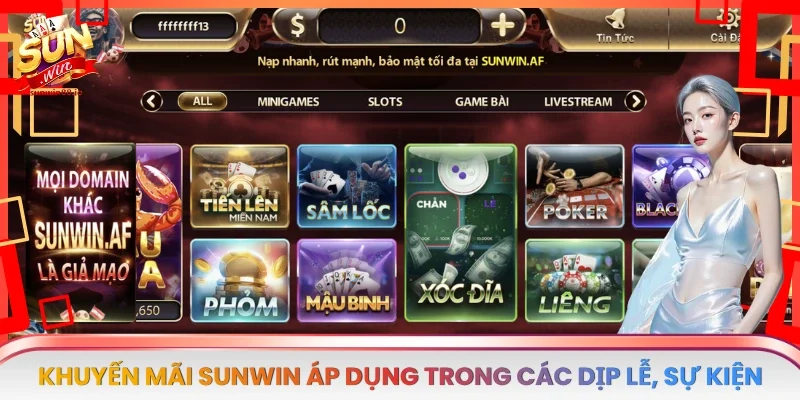 Sunwin - Cổng Game Cá Cược Uy Tín Hàng Đầu Châu Á 46 Sunwin Khuyến mãi Sunwin áp dụng trong các dịp lễ, sự kiện